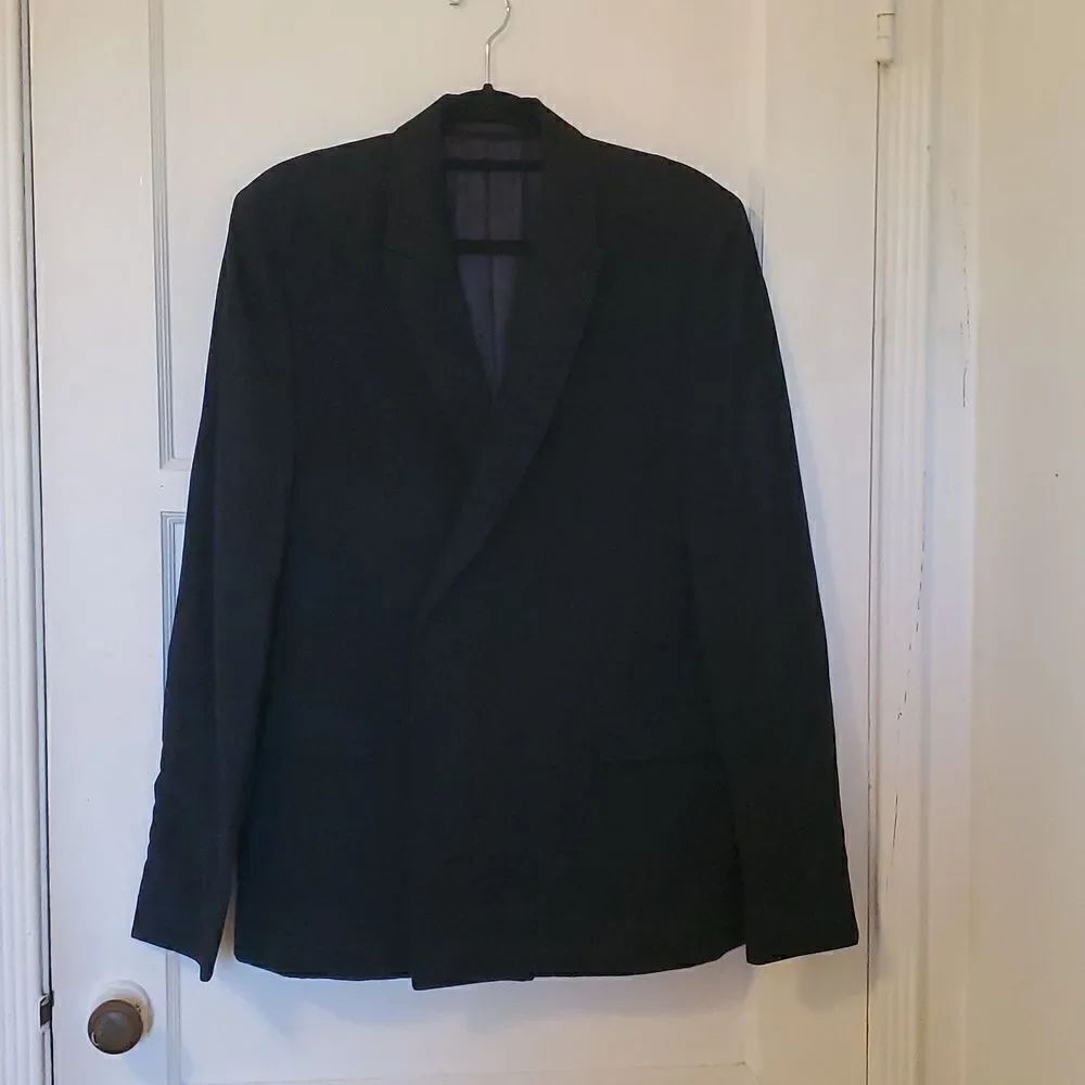AllSaints Expire Black Men's Blazer Size 38 NWT
